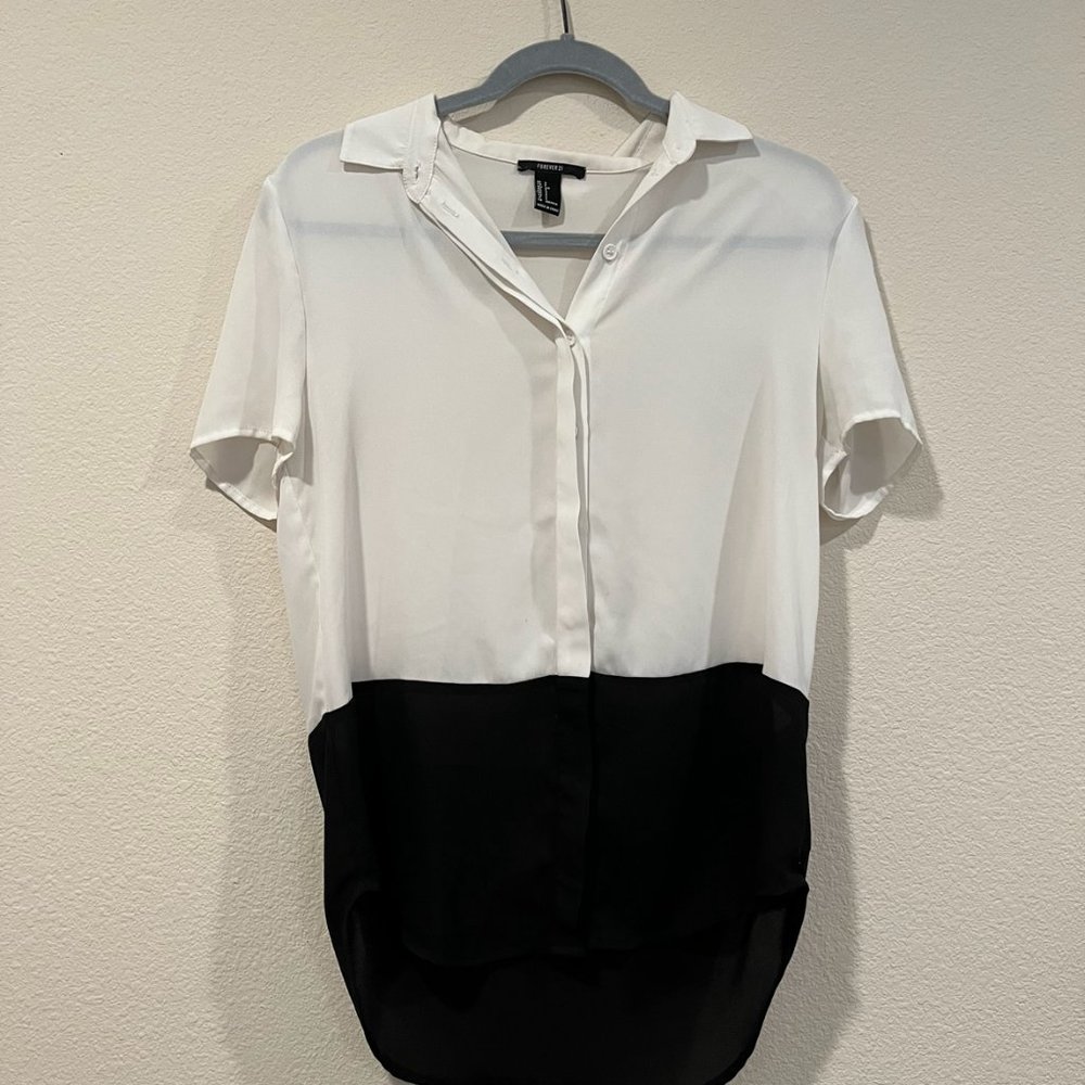 Forever 21 Colorblock Blouse